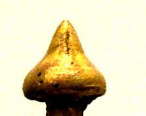 B120 Brass Short Finial